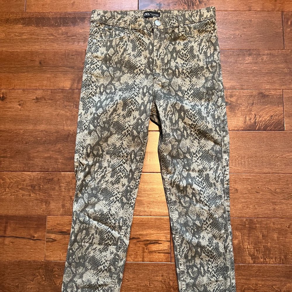 Zara Animal Print Pants/Jeans
